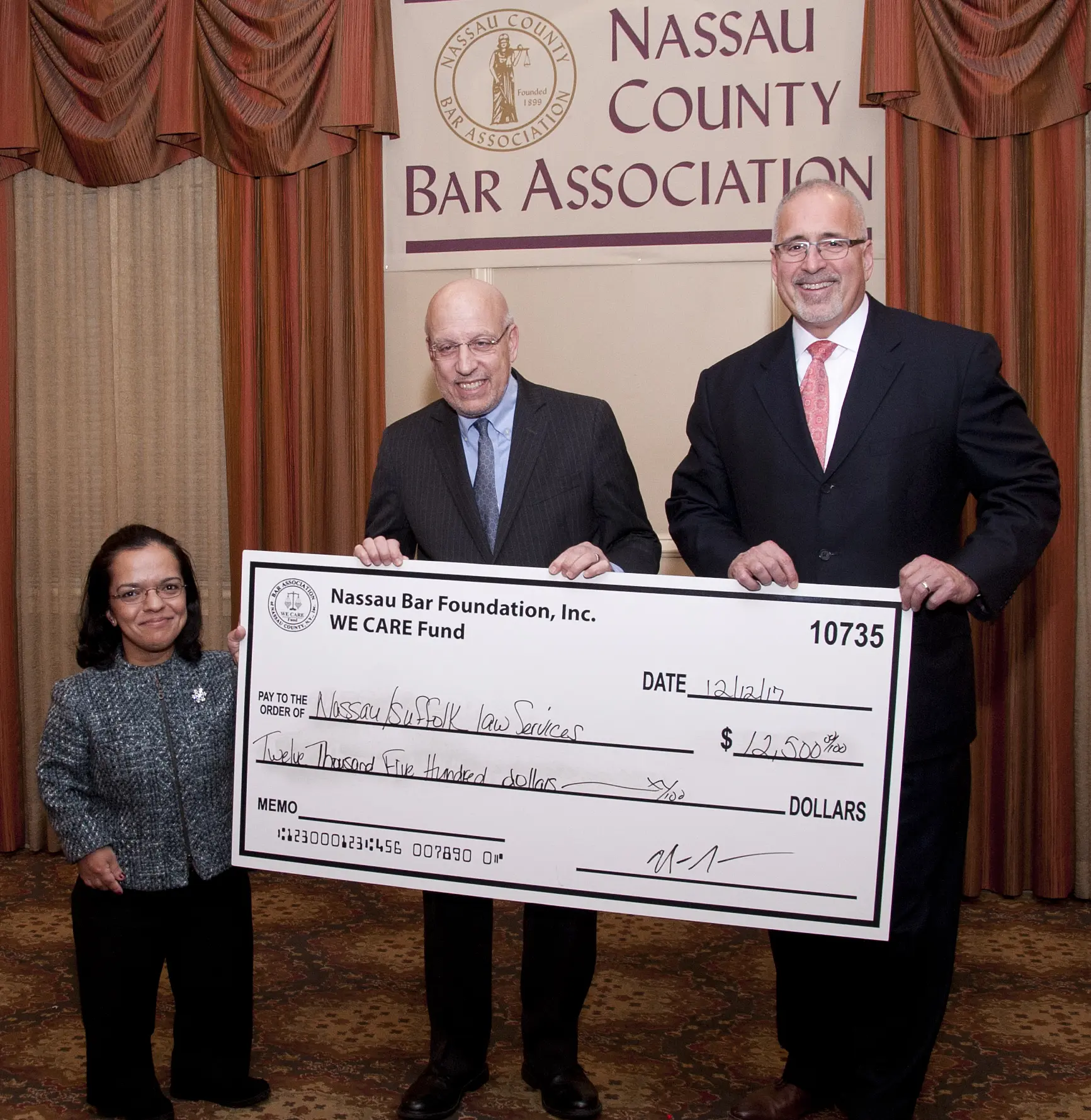 Our appreciation to the Nassau Bar Foundation’s We Care Fund!