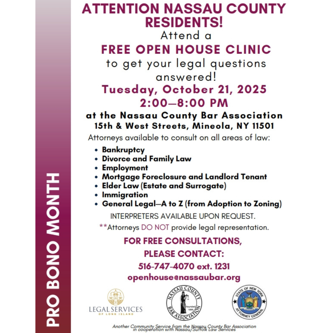 Volunteer Attorneys and Paralegals Needed!  Join us at the Pro Bono Open House. Sign Up to Volunteer Now!