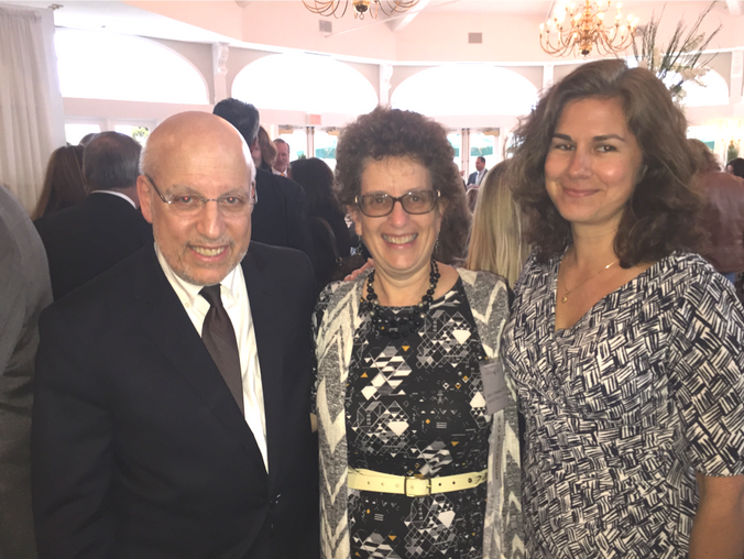 Jeff Seigel, NSLS Executive Director, Robin Abramowitz (center) and Board member, Christina Rosas (far right)