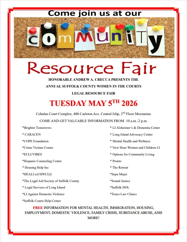 Resource Fair – May 5th